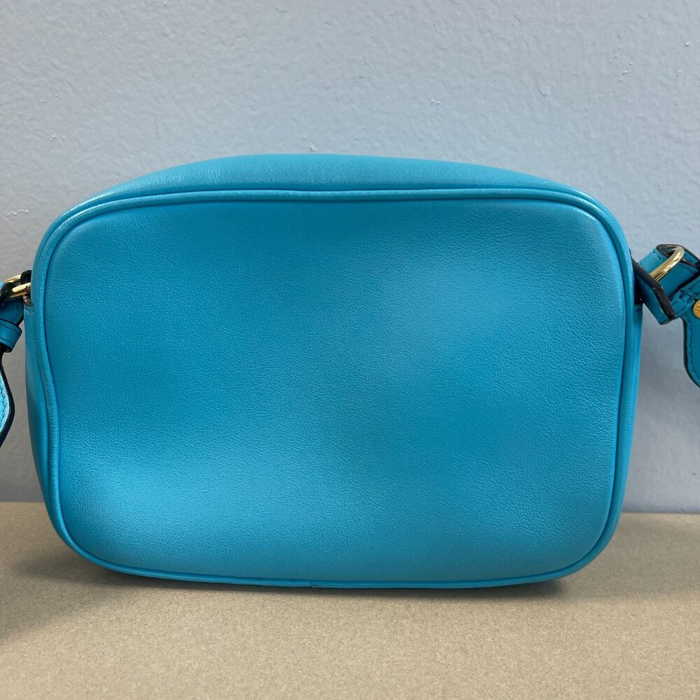Fendi Baguette Camera Crossbody Bag in Turquoise Blue - Preowned - Picture 2 of 16